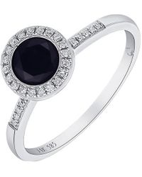 Diana M. Jewels Fine Jewellery 14k 0.73 Ct. Tw. Diamond & Onyx Ring - Multicolour