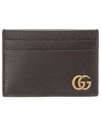 Gucci - GG Marmont Leather Money Clip Card Holder - Lyst