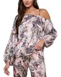 L'Agence - Asami Chain One Shoulder Blouse - Lyst