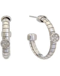 Meshmerise - 18k Over Silver 0.12 Ct. Tw. Diamond Earrings - Lyst
