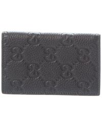 Gucci - Imprint Long Leather Card Case - Lyst