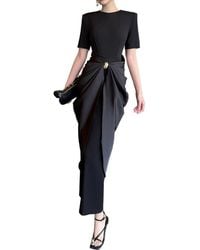 BURRYCO - Short Sleeve Maxi Dress - Lyst
