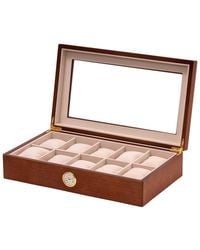 Bey-berk - Brown Wood 10-watch Storage Case - Lyst