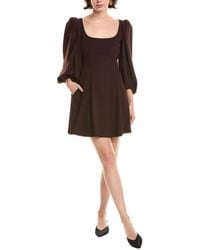 Rebecca Taylor - Crepe Mini Dress - Lyst