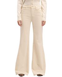 7 For All Mankind - Retro Velvet Natural Flare Leg Jean - Lyst