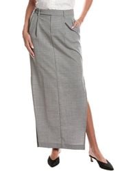 Brunello Cucinelli - Wool-Blend Maxi Skirt - Lyst
