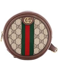 Gucci - Gg Coated Canvas Ophidia Round Backpack Mini (Authentic Pre-Loved) - Lyst