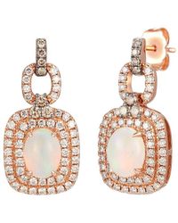 Le Vian - Neopolitan Opaltm 14k Rose Gold 1.79 Ct. Tw. Diamond & Opal Drop Earrings - Lyst