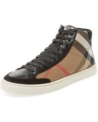 high top burberry shoes