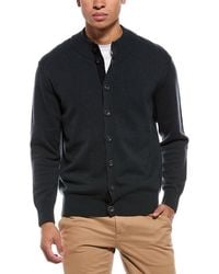 N.Peal Cashmere - 100% Cashmere Mock Neck Cardigan - Lyst