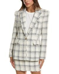 Generation Love - Aimee Windowpane Tweed Blazer - Lyst
