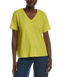 Eileen Fisher - V-Neck T-Shirt - Lyst