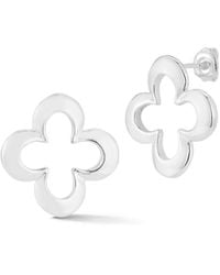 Sphera Milano - Silver Clover Statement Studs - Lyst