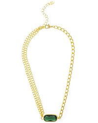 Rivka Friedman - 18k Plated Crystal Multi-chain Necklace - Lyst