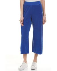 Juicy Couture - Micro-terry Crop Wide Leg Pant - Lyst