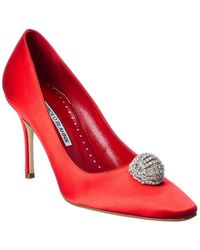 Manolo Blahnik - Elbolita 90 Satin Pump - Lyst