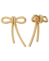 Gabi Rielle - 14k Over Silver Rope Bow Earrings - Lyst