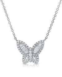Sabrina Designs - 14K 0.72 Ct. Tw. Diamond Butterfly Necklace - Lyst