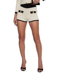 L'Agence - Lumi Trim Knit Micro Short - Lyst