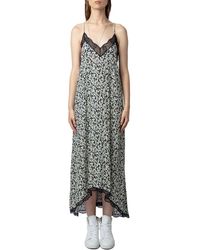 Zadig & Voltaire - Risty Crepe Bico Flowers Dress - Lyst