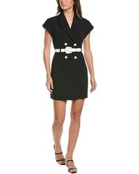 Kenneth Cole - Drop Shoulder Mini Trench Dress - Lyst