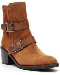 Donald J Pliner - Darby Leather & Suede Bootie - Lyst
