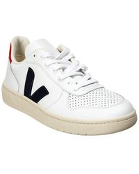 veja v10 leather trainers