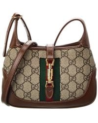 Gucci - Jackie 1961 Mini Gg Supreme Canvas & Leather Shoulder Bag - Lyst