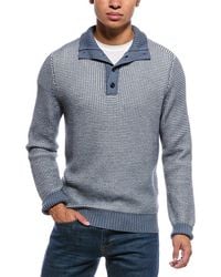 Faherty - Waffle Knit Cashmere-Blend Mock Neck Sweater - Lyst
