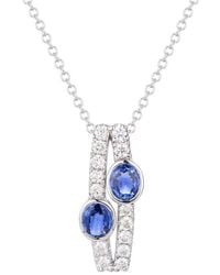Gregg Ruth - 14K 1.11 Ct. Tw. Diamond & Sapphire Pendant - Lyst