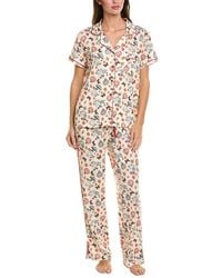 Haute Dreamz - 2Pc Novelty Side Piping Pajama Set - Lyst