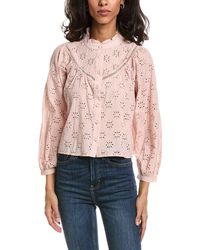 To My Lovers - Eyelet Embroidered Top - Lyst