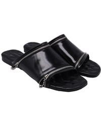 Burberry - Leather Decorative Flat Sandal (Authentic Pre-Loved) - Lyst