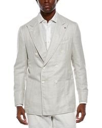 Isaia - Domenico Wool, Silk, & Linen-Blend Blazer - Lyst