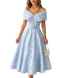 Tedora - Off-The-Shoulder Maxi Dress - Lyst