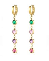 Liv Oliver - 18k Plated Cz Earrings - Lyst