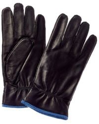 Portolano - Elastic Wrist Leather Gloves - Lyst