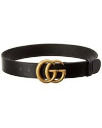 Gucci - Gg Leather Belt - Lyst