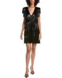Tadashi Shoji - Spritz Metallic Fringe Mini Dress - Lyst