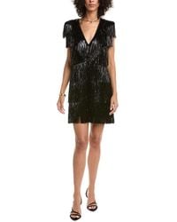 Tadashi Shoji - Spritz Metallic Fringe Mini Dress - Lyst