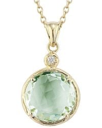 Reiss - Color Collection 14K 2.77 Ct. Tw. Diamond & Amethyst Necklace - Lyst
