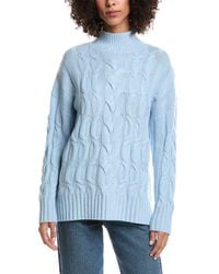 Forte - Luxe Wool & Cashmere-Blend Cable Sweater - Lyst