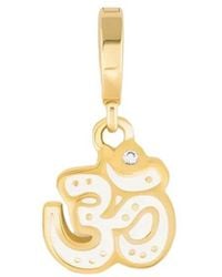 Karma and Luck - Plated Cz Pendant Charm - Lyst