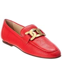 Tod's - Cuoio Leather Loafer - Lyst