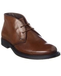 Tod's - Tods Desert Leather Boot - Lyst