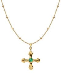 Liv Oliver - 18K Plated 0.78 Ct. Tw. Agate Necklace - Lyst