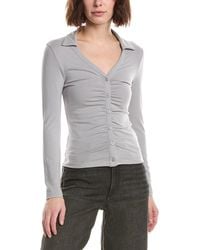 Rag & Bone - Lucy Ruched Polo Shirt - Lyst