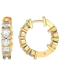 Lab Grown Diamonds - 14K 3.00 Ct. Tw. Lab-Grown Diamond Earrings - Lyst
