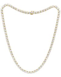 Diana M. Jewels - Diana M. Fine Jewelry 14K 25.00 Ct. Tw. Lab Grown Diamond Tennis Necklace - Lyst