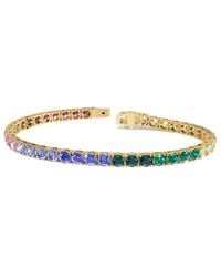 Lab Grown Diamonds - 14.00 Ct. Tw. Lab-Grown Diamond & Lab-Grown Sapphire Tennis Bracelet - Lyst
